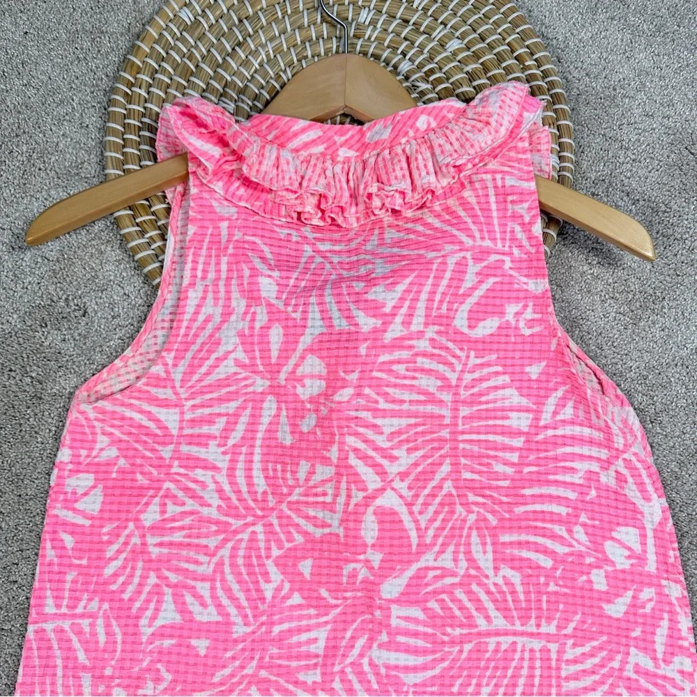 Kate Spade New York Bonnie Botanical Pink Top Blouse Sleeveless Size 4 - Picture 5 of 9